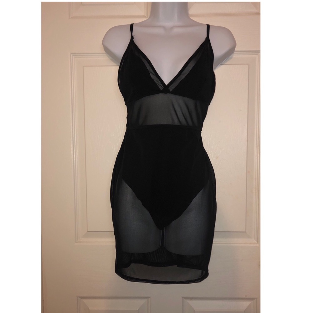 Black Mesh Dress